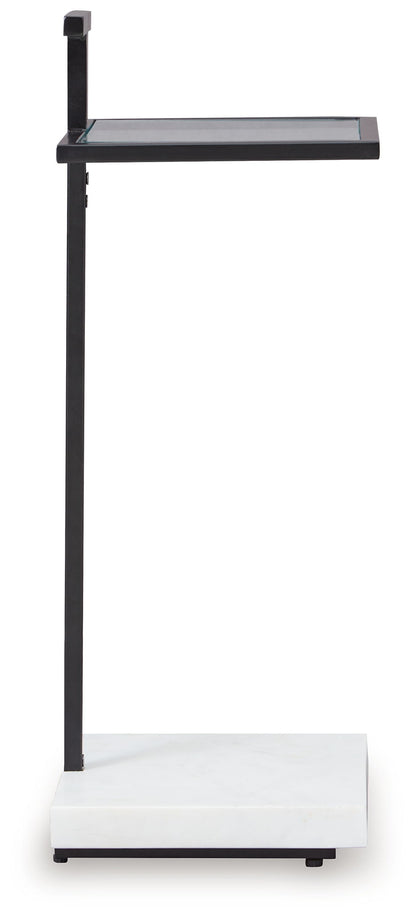 Mannill - Accent Table - Black / White