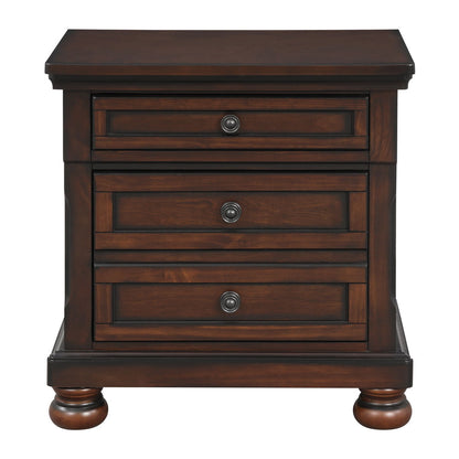 Cumberland - Nightstand, Hidden Drawer - Brown