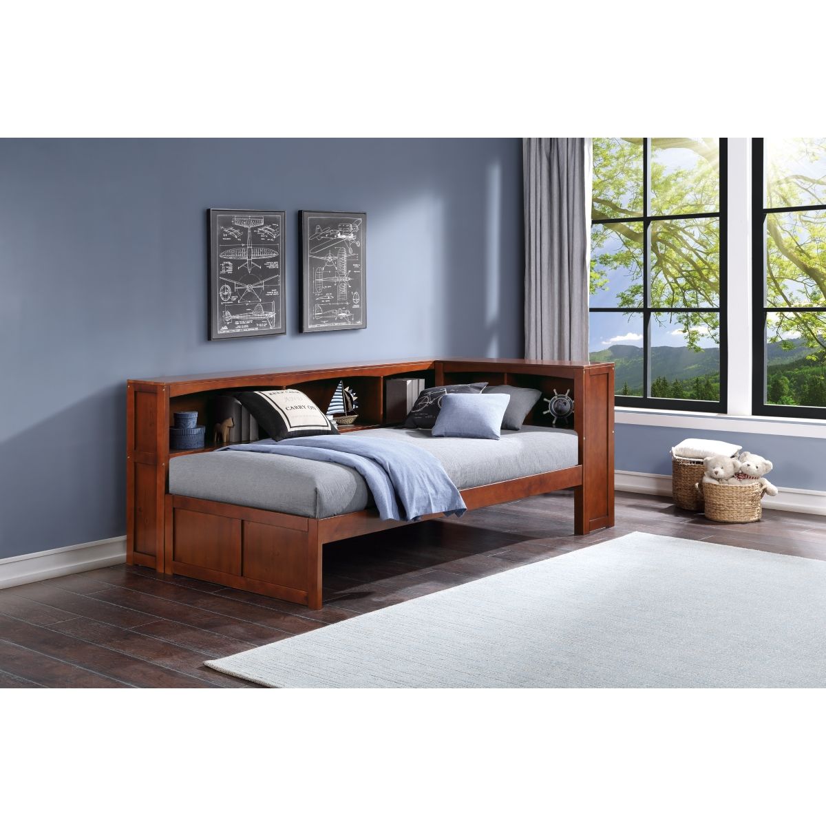 Rowe - Bookcase Corner Bed