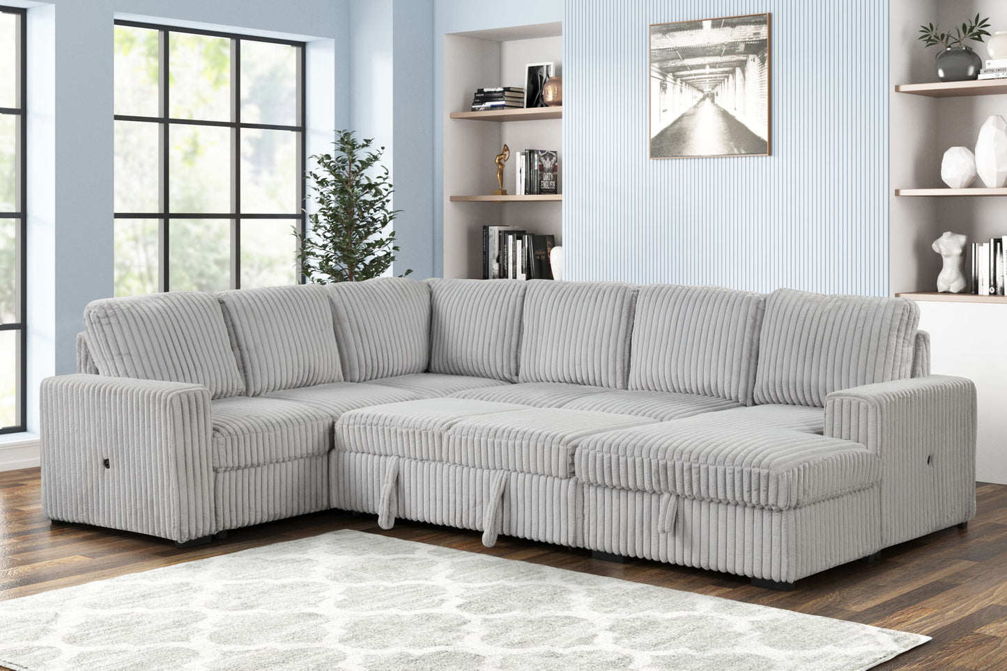 Divine - Sectional - Gray