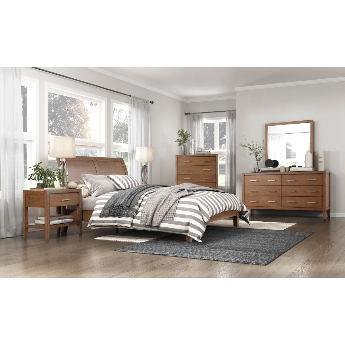 Evans - Nightstand - Brown