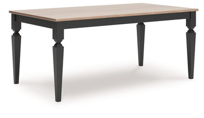Plazaton - Rectangular Dining Room Table - Grayish Brown / Black