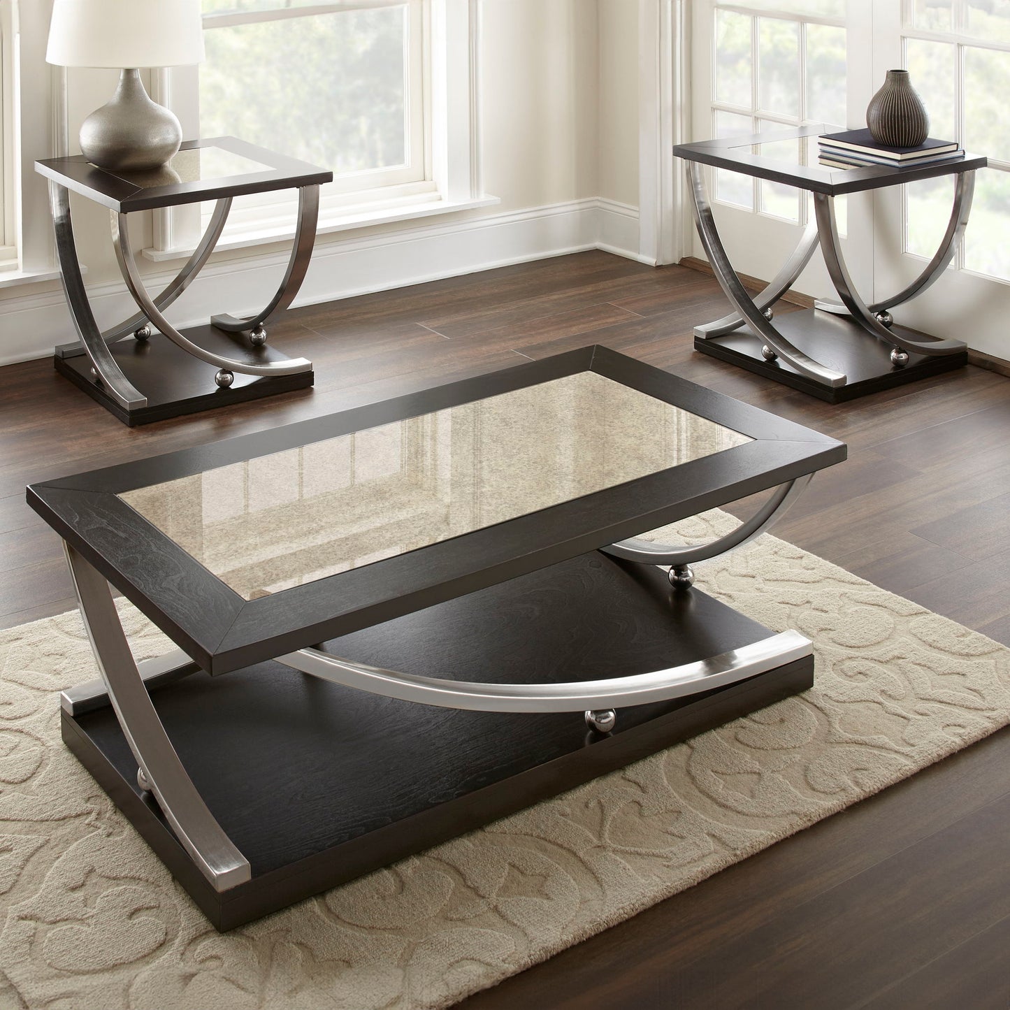 Ramsey - 3 Piece Table Set - Brown