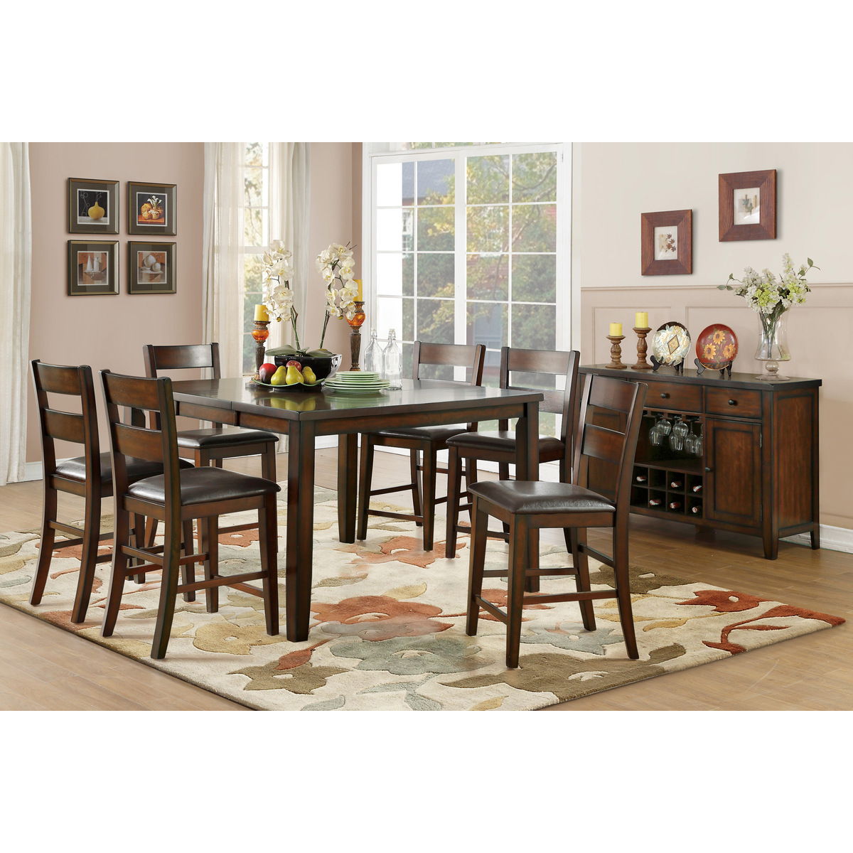 Mantello - Counter Height Table - Cherry