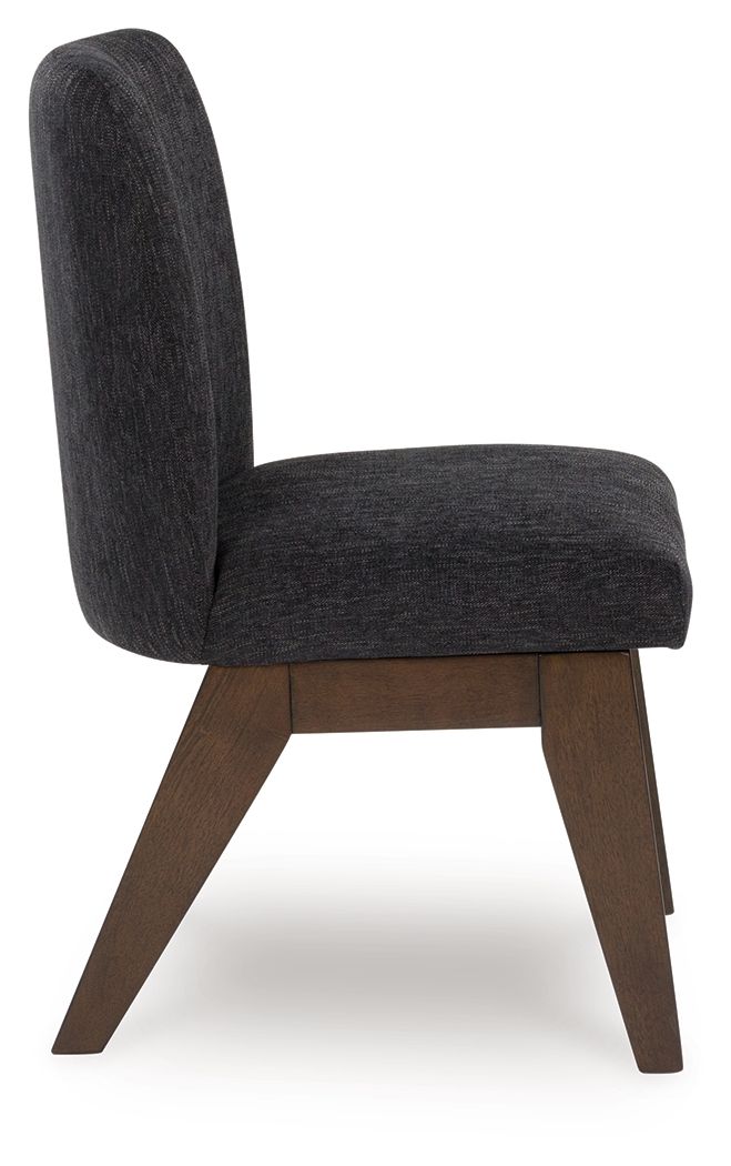 Kendamor - Dining Upholstered Side Chair (Set of 2) - Dark Brown