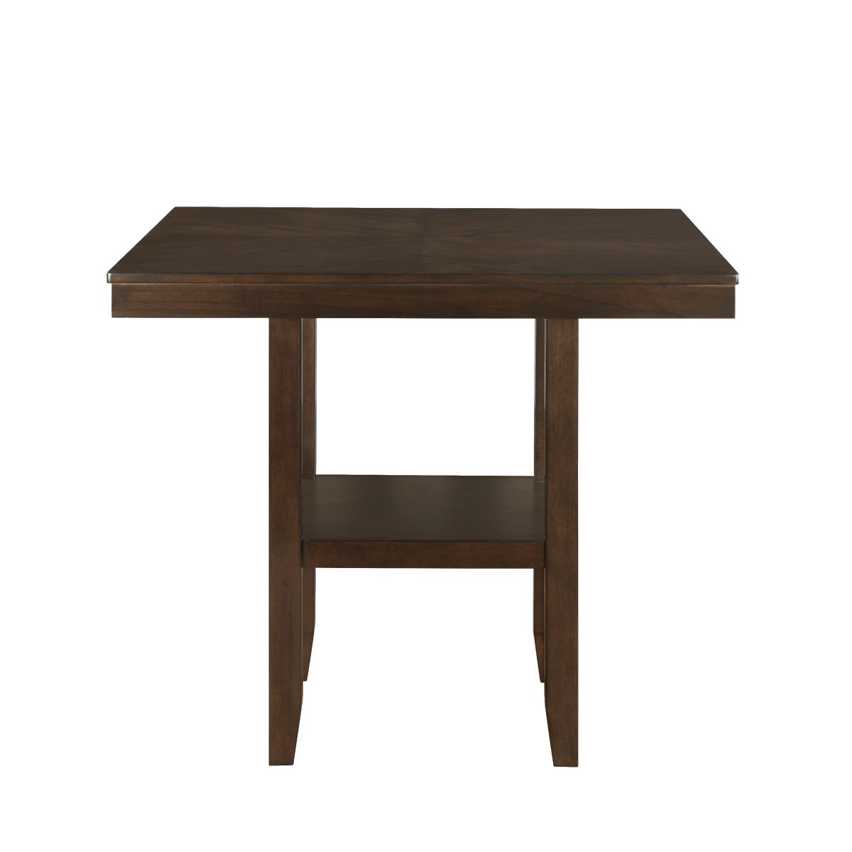 Hutchinson - 5 Piece Counter Height Set - Dark Brown / Beige