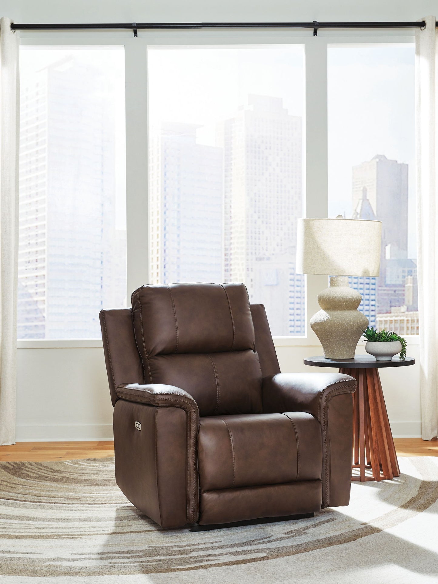 Beryton - Power Recliner With Adjustable Headrest