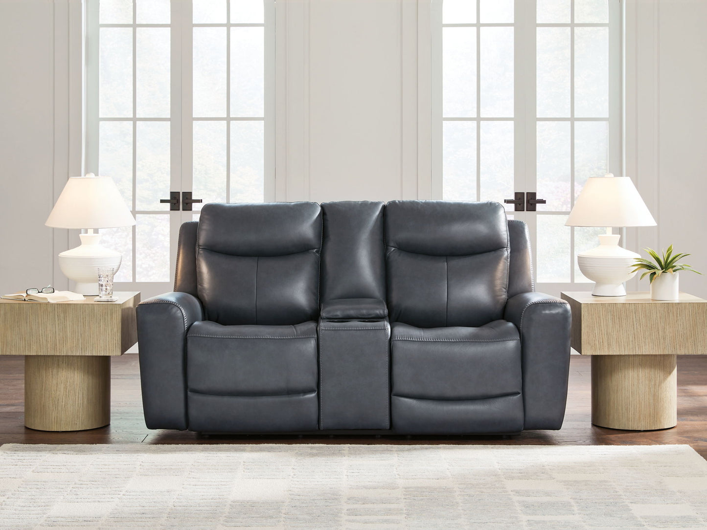 Momentum Moves - Power Reclining Loveseat With Console / Adjustable Headrest