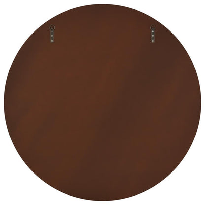 Dexter - Round Reeding Frame Wall Mirror - Brown