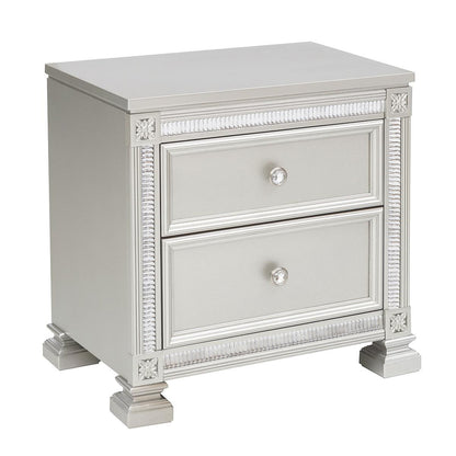 Bevelle - Nightstand - Silver