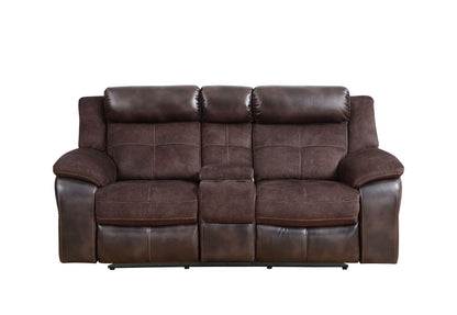 Pueblo - Manual Recliner Console - Dark Brown