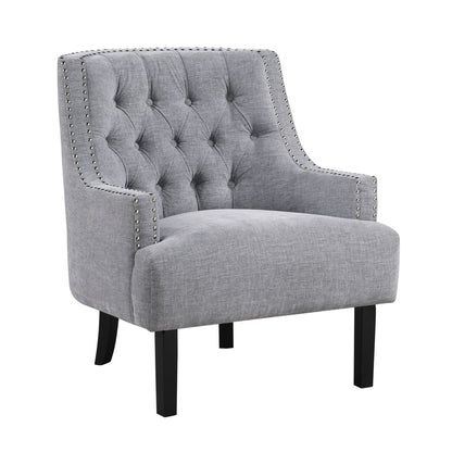 Charisma - Chenille Accent Chair - Gray