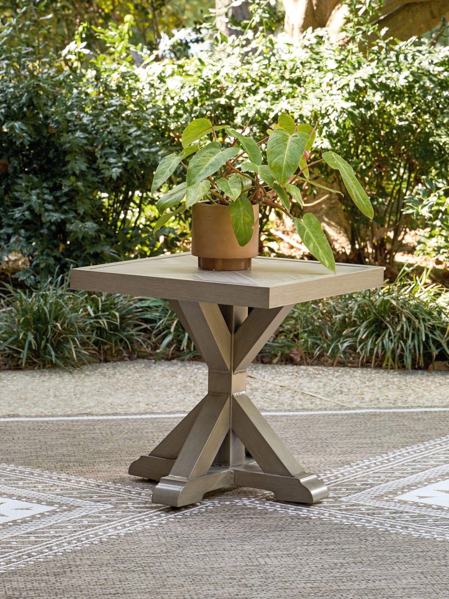 Revare Beach - Square End Table - Beige