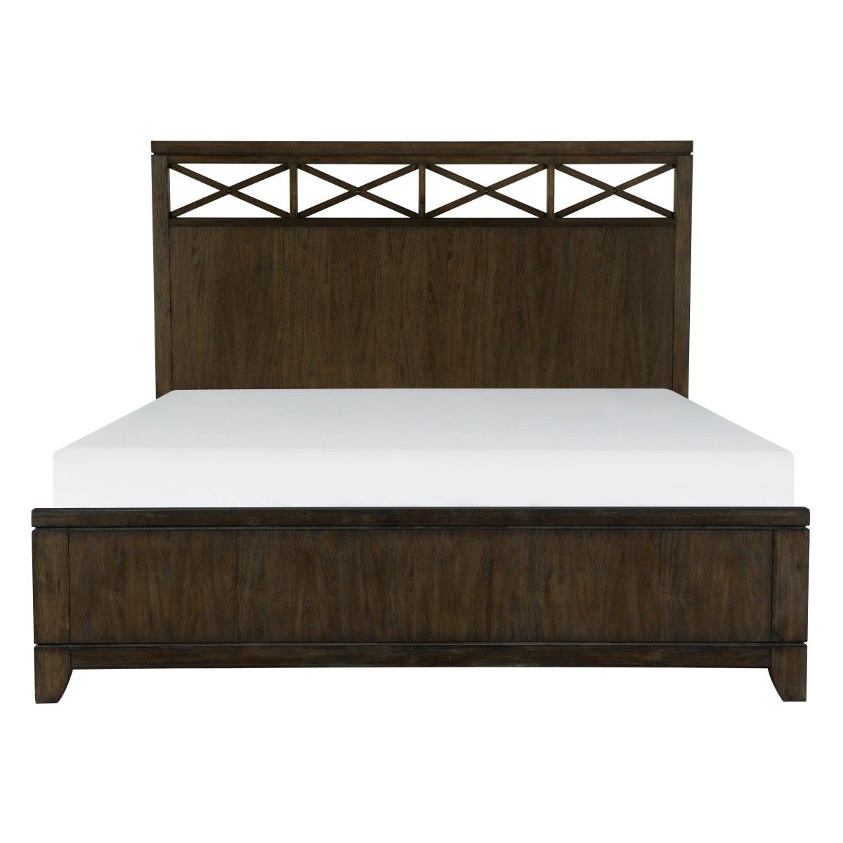 Griggs - 4 Piece Set (Queen Bed, Nightstand, Dresser, Mirror) - Brown