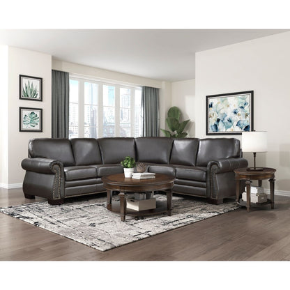 Wareham - 3 Piece Sectional - Dark Brown