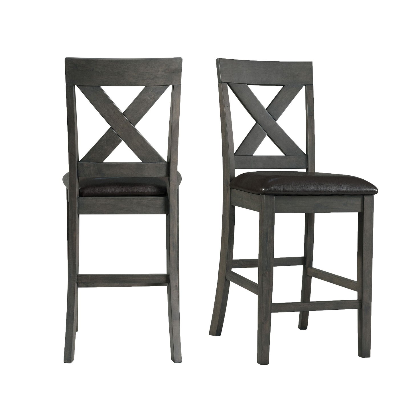 Alex - Counter Side Chair With Pu (Set of 2)