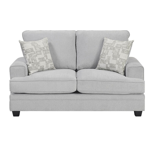 9747 - Loveseat - Pearl Silver