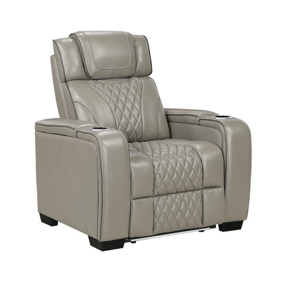 Apex - Power Reclining Chair With Power Headrest, Storage Arms With Cup Holders, Air Massage And Heat, LED Lighting And Charging Ports