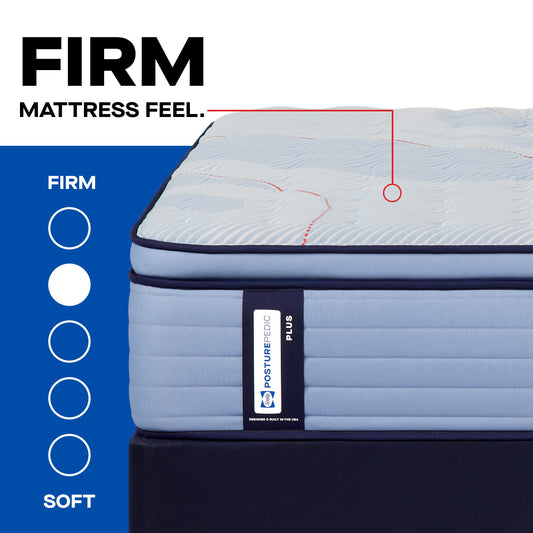 Posturepedic Plus - Plainfield Euro Pillow Top Firm