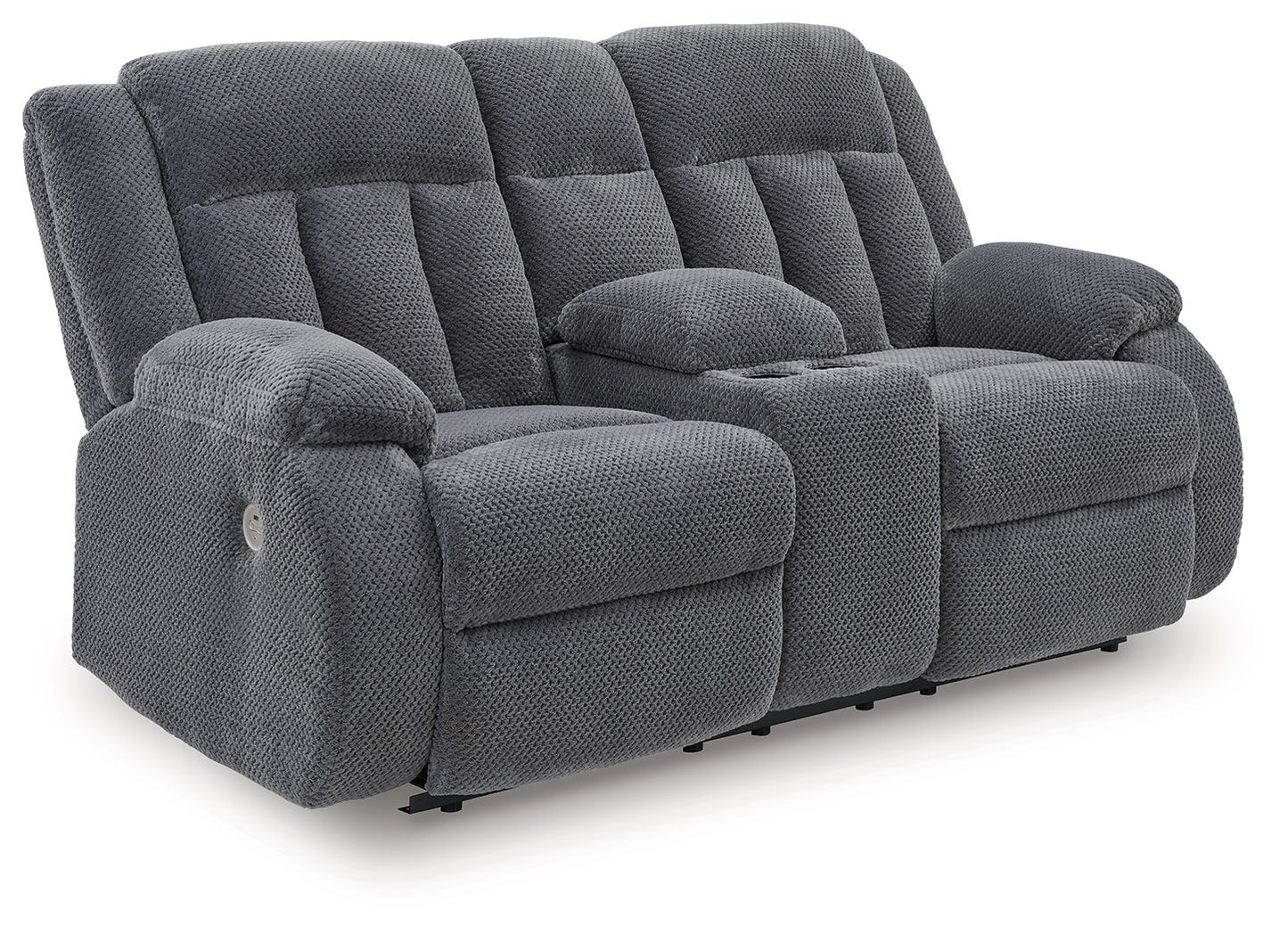 Greely Bend - Double Relcining Power Loveseat With Console