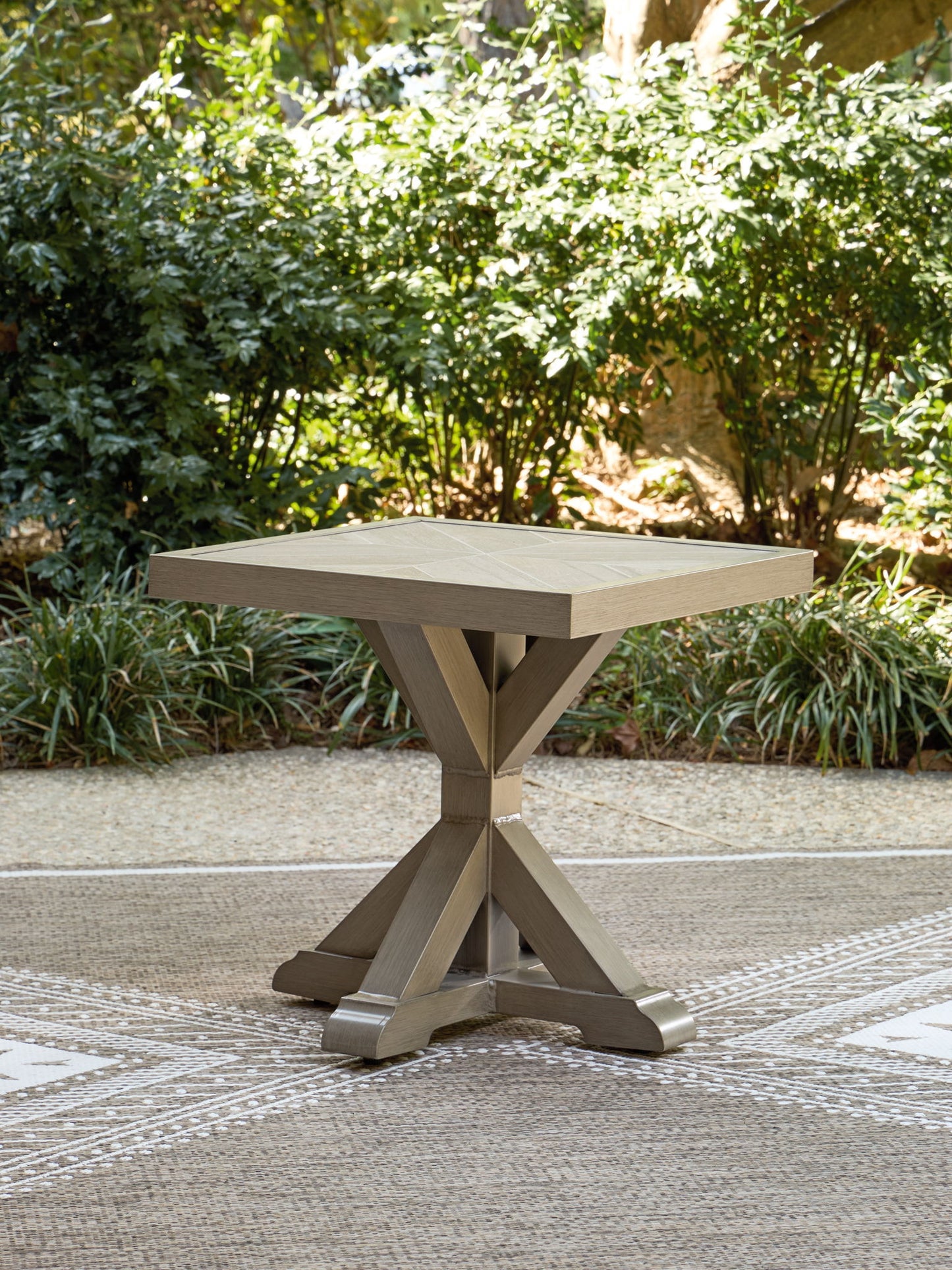 Revare Beach - Square End Table - Beige