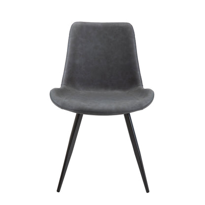 Brixley - 5 Piece Set (Table & 4 Side Chairs) - Dark Gray / White