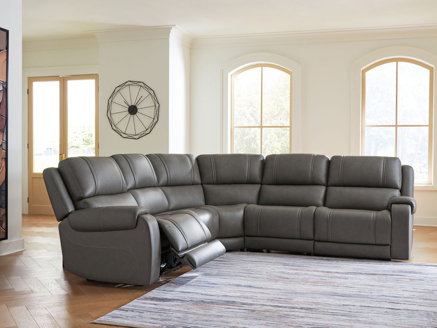 5Z-Harrenhurst - Power Reclining Sectional