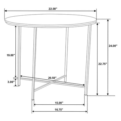 Ellison - Round Marble Top Table