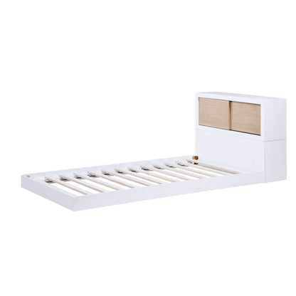 Asker - Twin Bookcase Bed - White