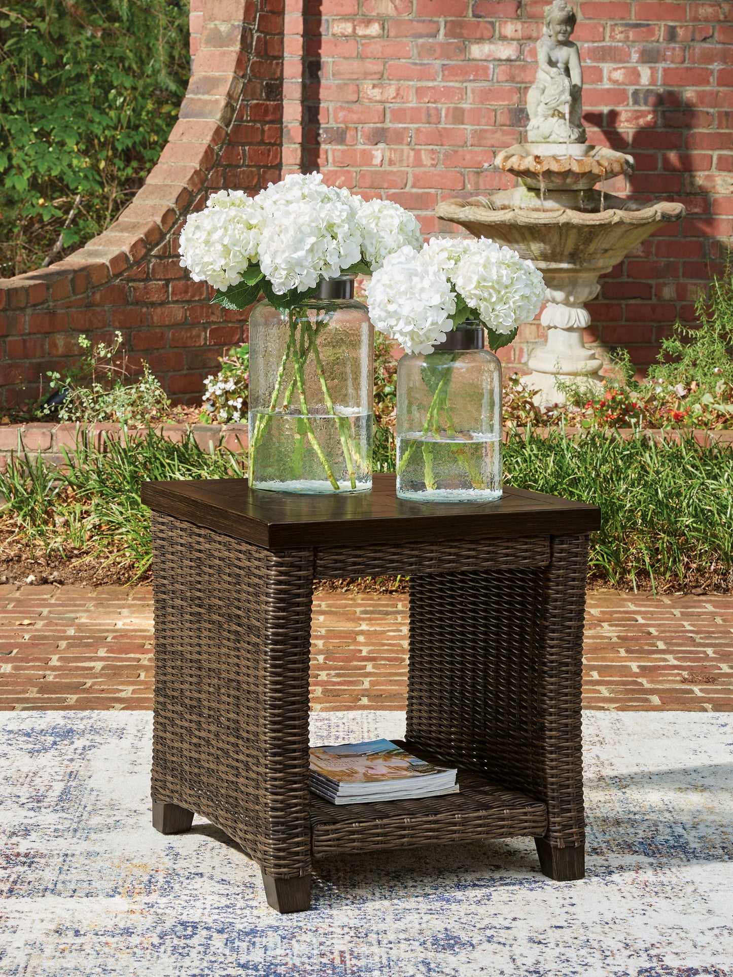 Drakes Beach - Square End Table - Dark Brown