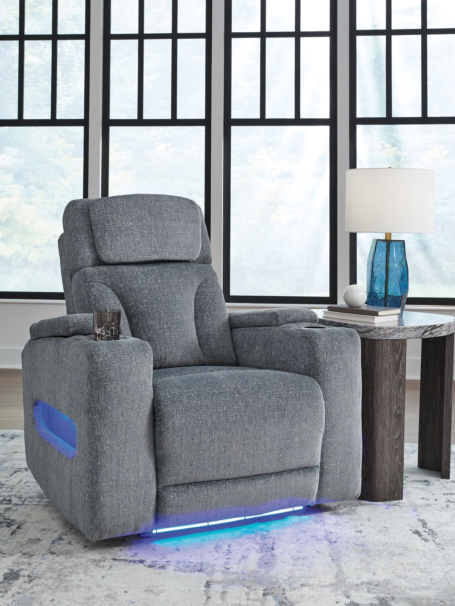 Forest Lake - Power Recliner - Steel