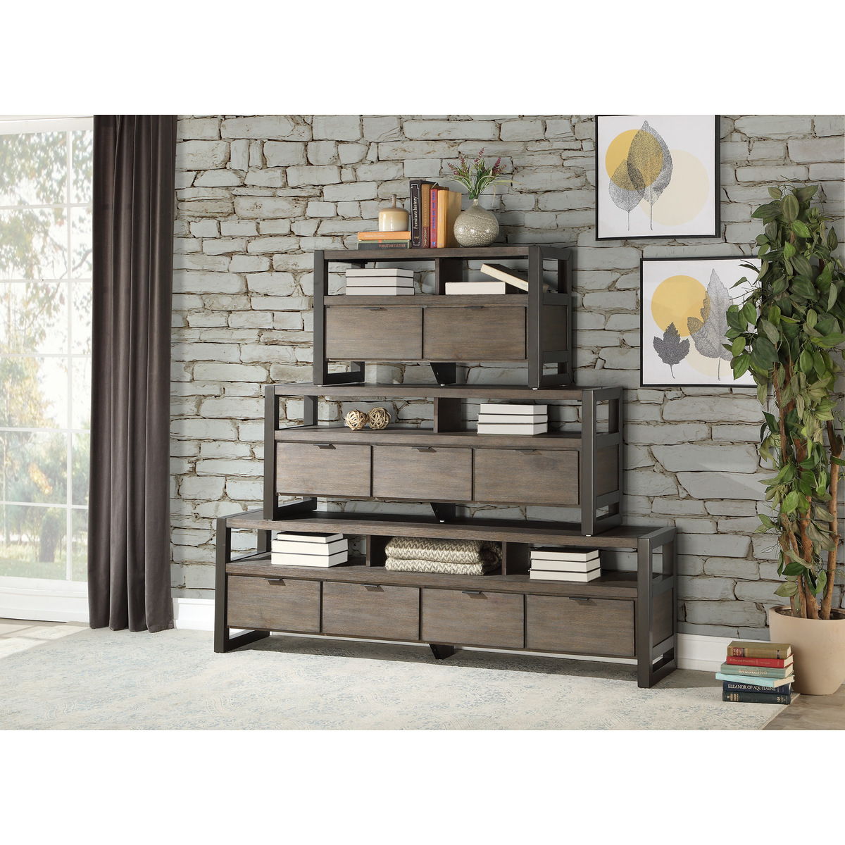 Prudhoe - TV Stand - Gray