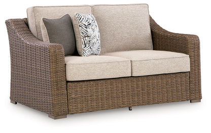 Revare Beach - Loveseat With Cushion - Beige