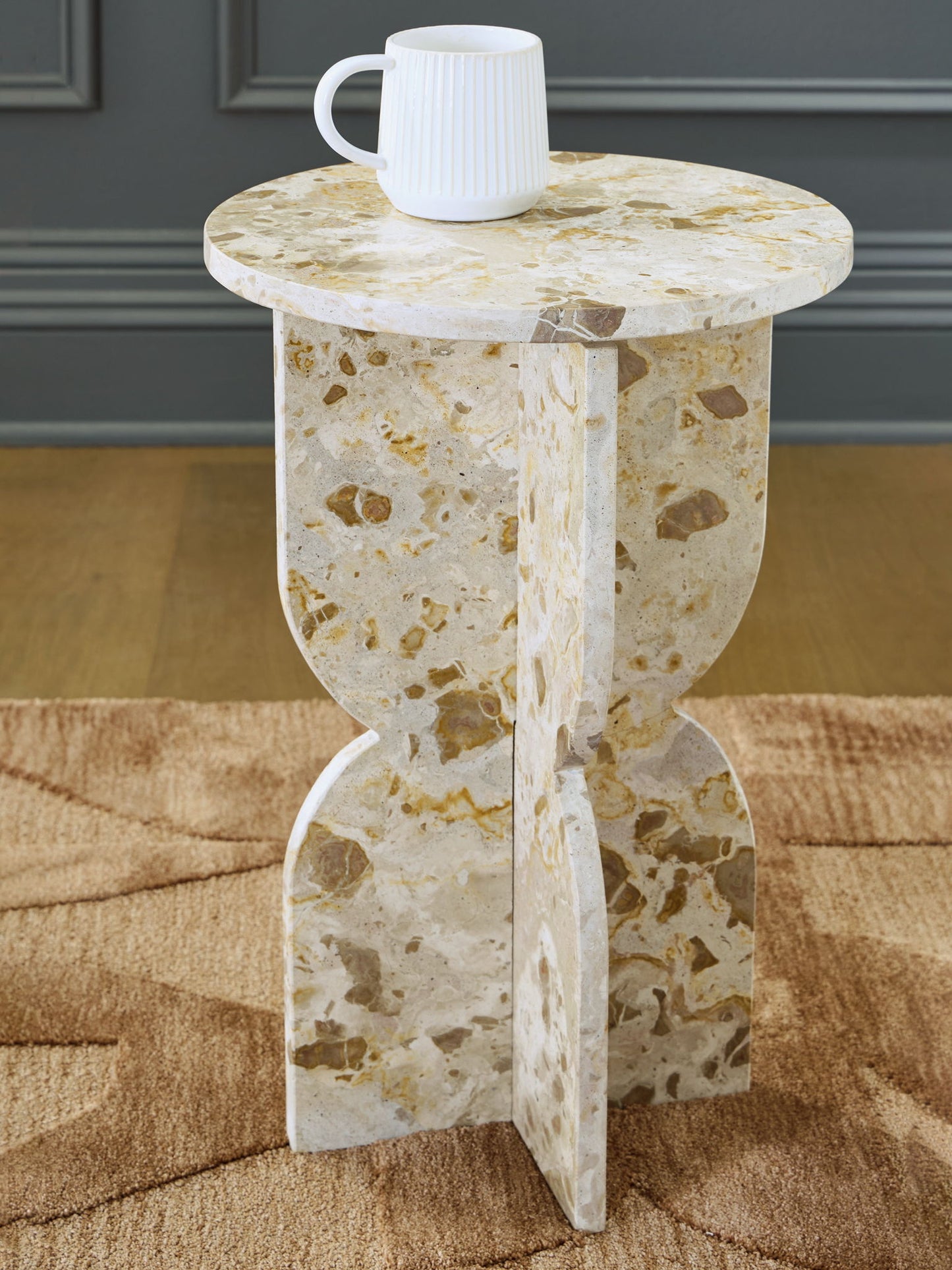 Treygan - Accent Table - Beige