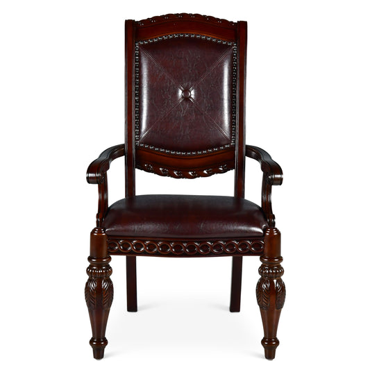 Antoinette - Arm Chair (Set of 2) - Dark Brown