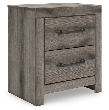 Urbanoore - Two Drawer Night Stand - Brown Gray