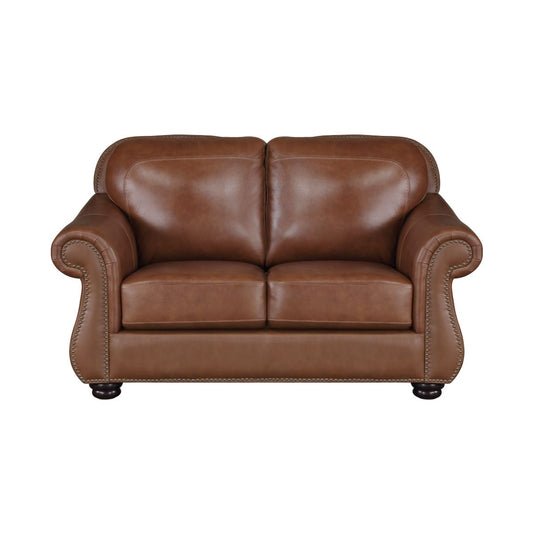 Attleboro - Loveseat - Camel Brown