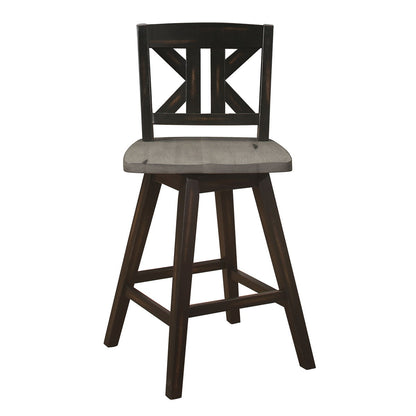 Amsonia - Swivel X-Back Counter Height Chair (Set of 2)