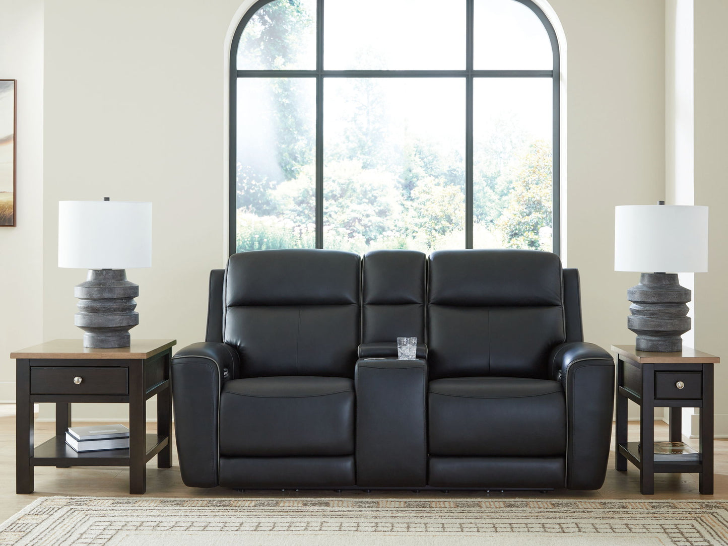 5Z-Relaxation - Power Reclining Loveseat with Console / Adj Headrest