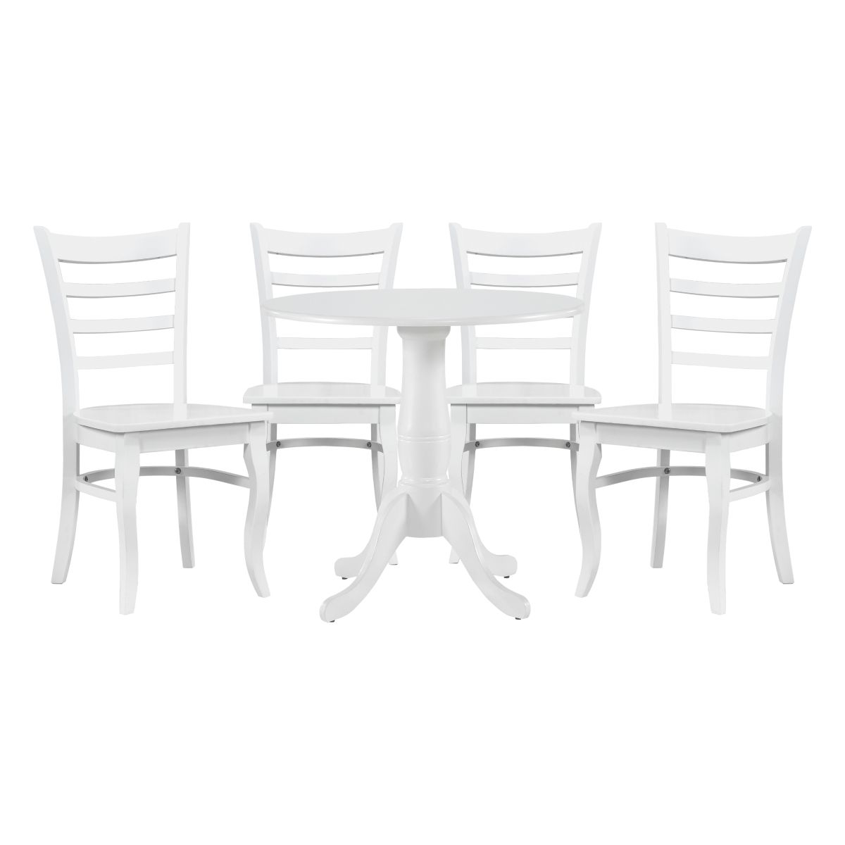 Bonnie - 5 Piece Dining Room Set (Table & 4 Side Chairs) - White