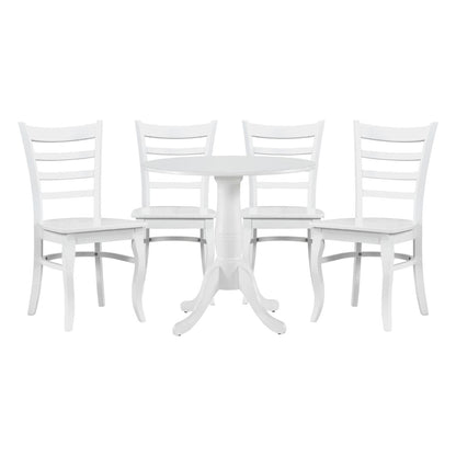 Bonnie - 5 Piece Dining Room Set (Table & 4 Side Chairs) - White
