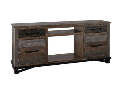 Loft Brown - 70.25" Console - Multicolor