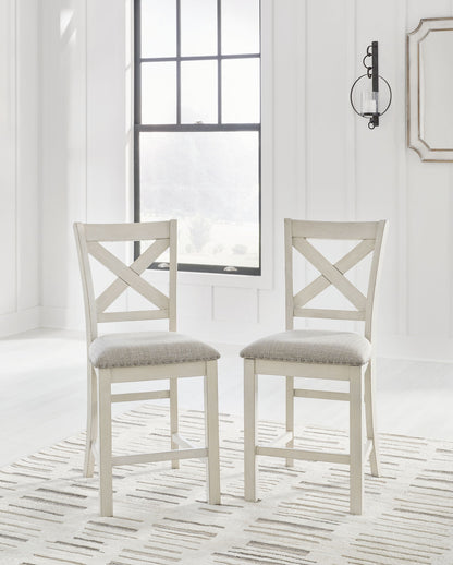 Robbinsdale - Upholstered Barstool (Set of 2) - Antique White