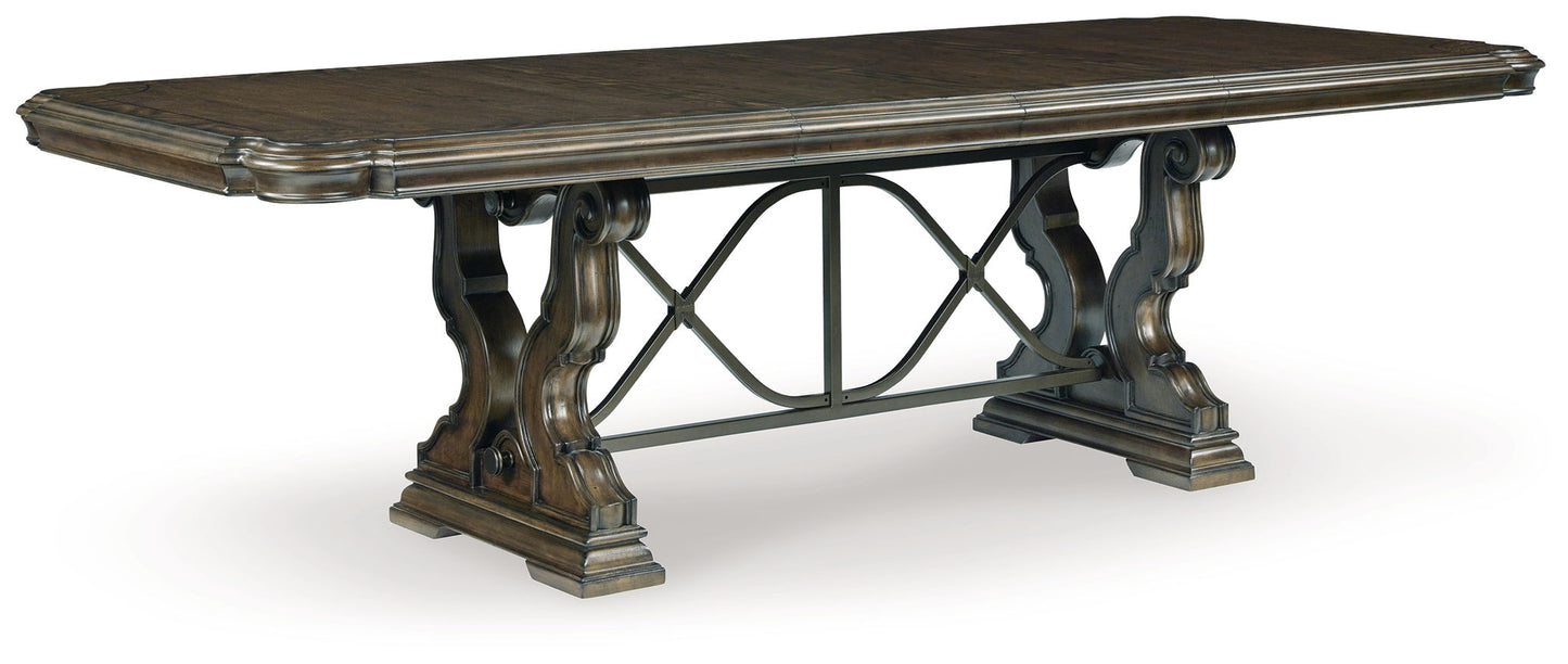 Maylee - Dining Extension Table - Dark Brown