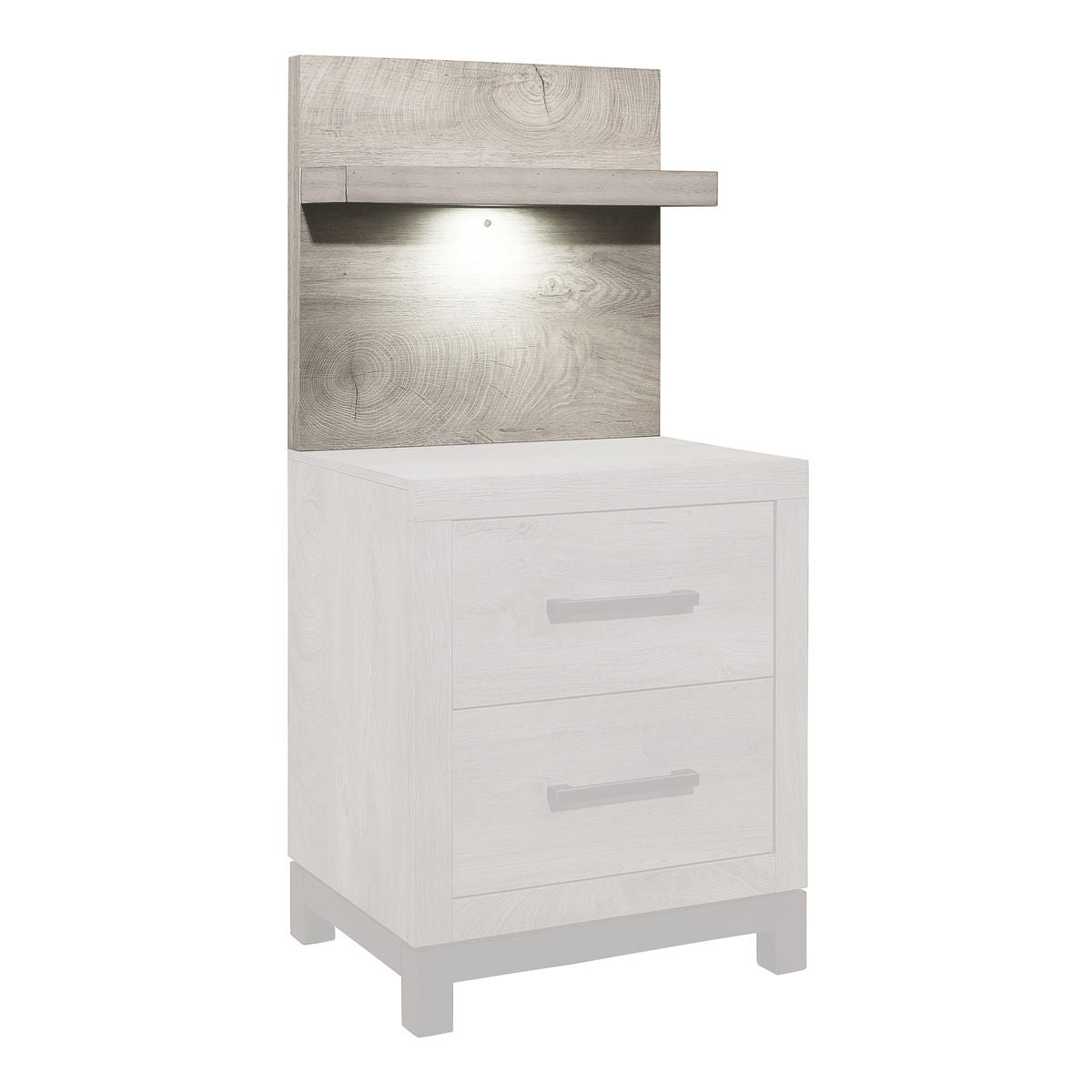 Zephyr - Wall Panel For Nightstand - Dark Gray