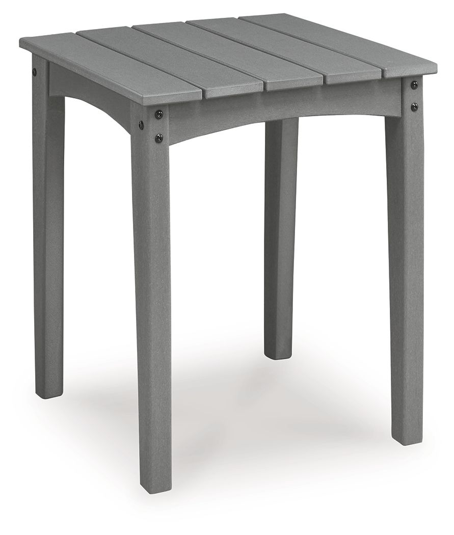 Lone View Bay - Square End Table - Gray