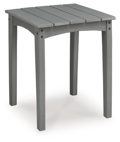 Lone View Bay - Square End Table - Gray