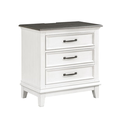 Chesterton - Nightstand - White / Brown