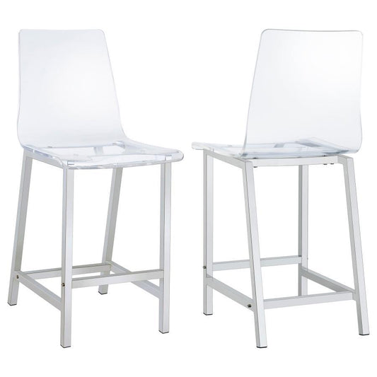 Juelia - Chrome Stools (Set of 2)