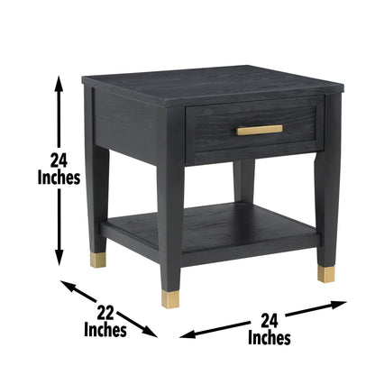 Yves - End Table - Black